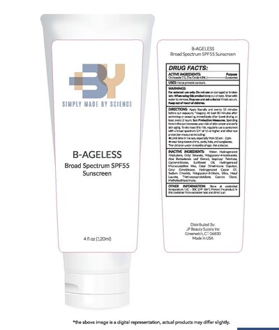 Simply Made By Sicence B-ageless Broad Spectrum Spf55 Sunscreen 4 Fl Oz (120ml) (Pre Sp55.120a Lb49165 White Tube)